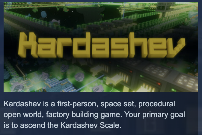kardashev space procedural factory building game